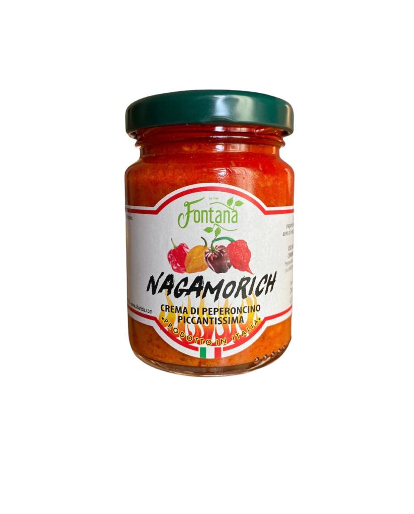 Sehr scharfe Creme aus Nagamorich-Chilischoten (Bhut Jolokia), 90 g