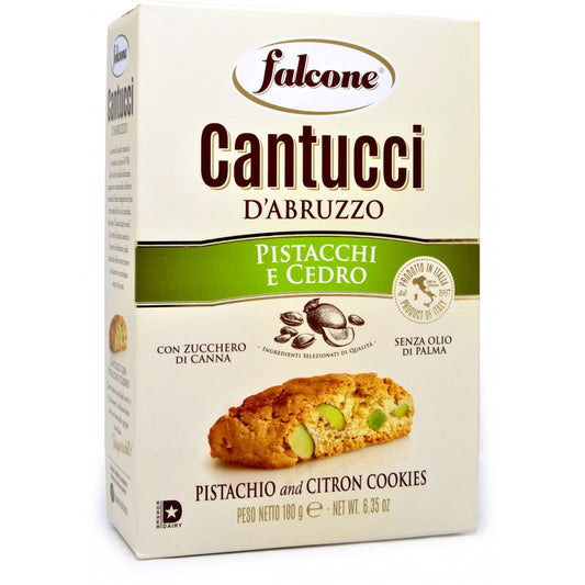 Cantucci-biscuits with pistachios and lemon, 180 g