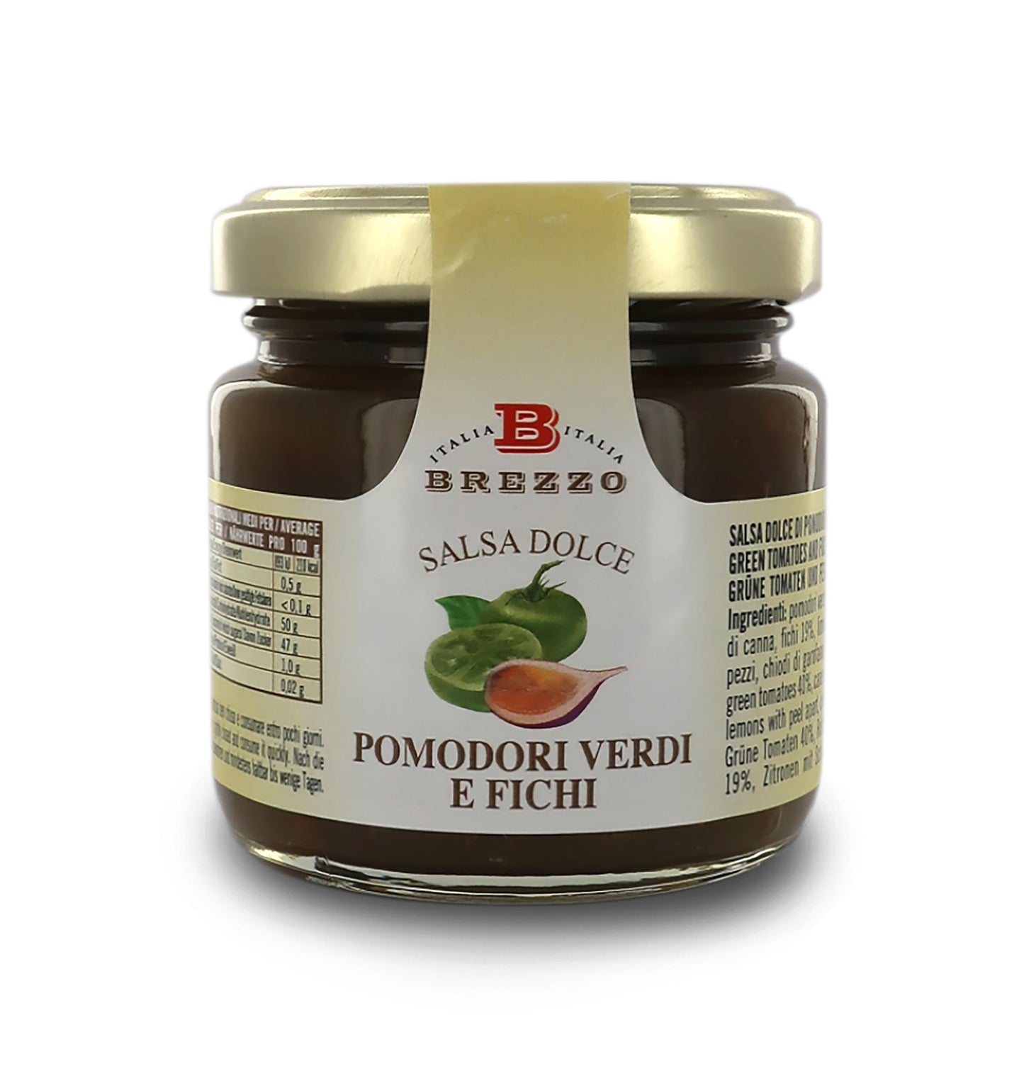 Sweet sauce from green tomatoes and figs, 110 g